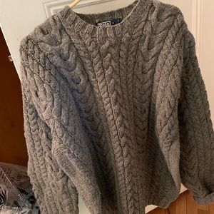 Polo Ralph Lauren Cable Knit Sweater HAND KNIT